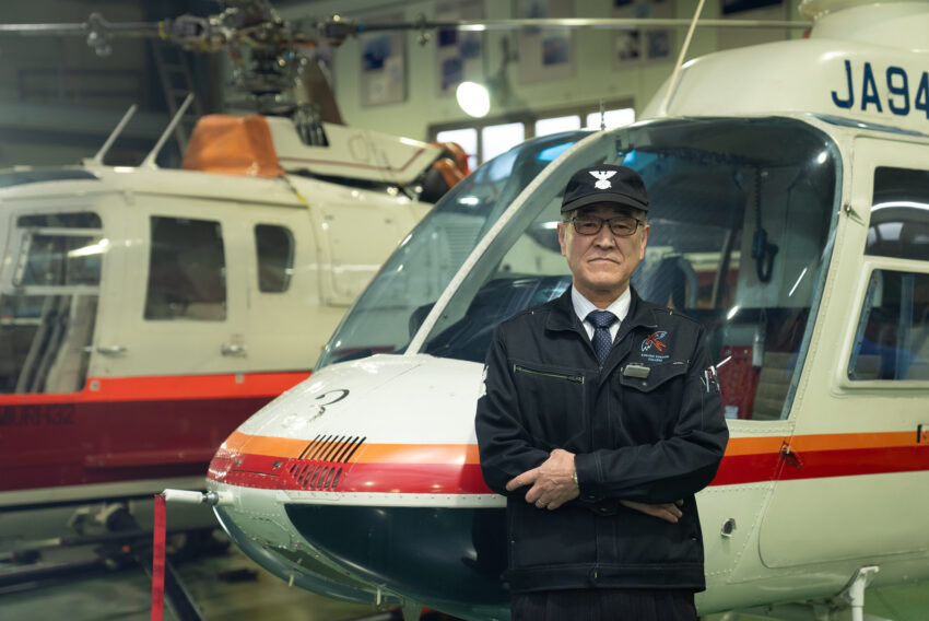 航空整備科 二等航空整備士ヘリコプターコース<br /> [ 前職 ] 東邦航空株式会社<br /> 国際航空専門学校出身<br /> T. Miyauchi